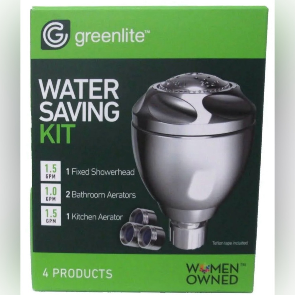 SHOWERHEAD - Greenlite Water Saving Kit -1.5GPM